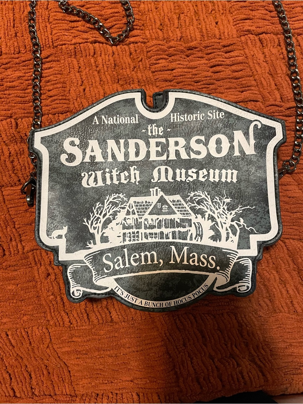 Sanderson Witch Museum Crossbody Bag - Black & White - Picture 2 of 5